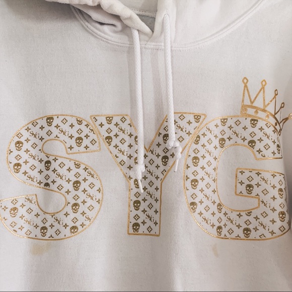 Set Your Goals white gold band hoodie hardcore - Picture 3 of 5